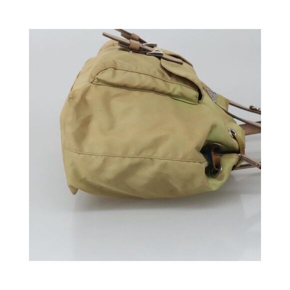 Pre Loved Prada Tessuto Medium ToteShoulder Bag Women Beige Shoulder Bags - Picture 4 of 8